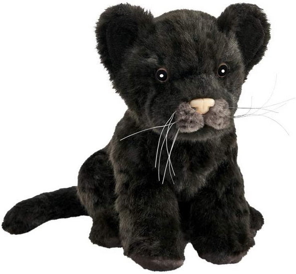 Peluche bébé jaguar noir 17cm