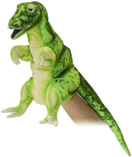 Marionnette T-Rex vert 50cm
