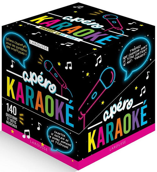 Apéro karaoké : qui sera la prochaine diva ? : 140 questions et défis musicaux Cof. N. éd.