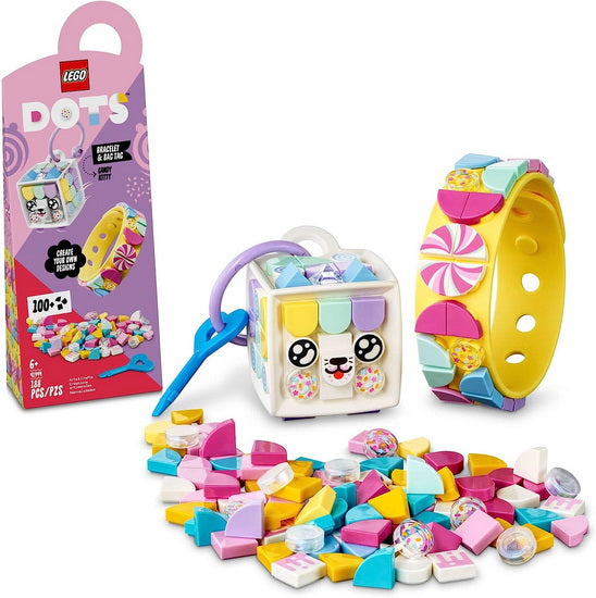Bracelet Candy Kitty et étiquette de sac