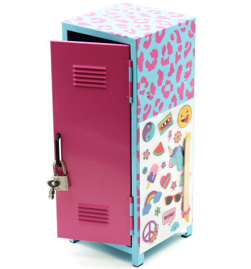 Mini casier décoratif mauve léopard