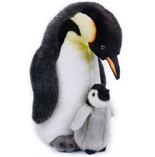 Peluche pingouin et bébé 35 cm