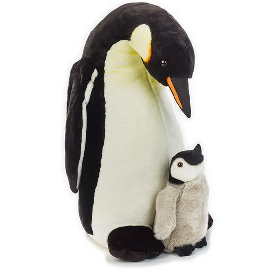 Peluche pingouin et bébé 70 cm