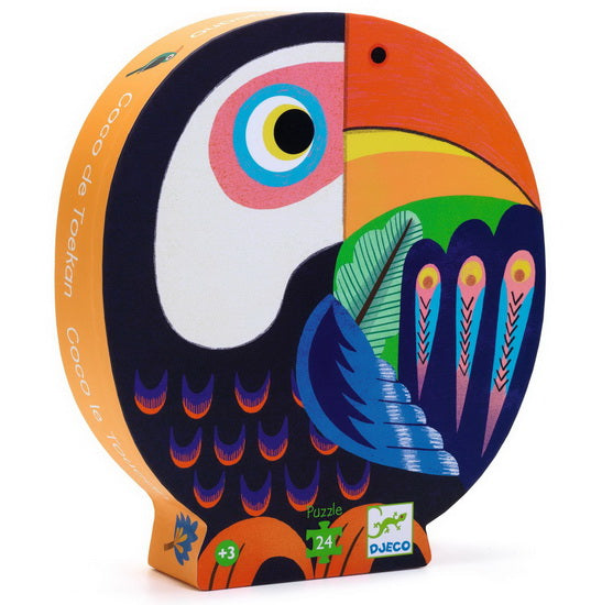 Puzzle silhouette Coco le Toucan 24 mcx