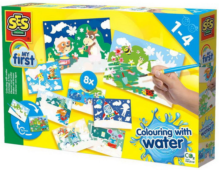 Coloriage à l'eau Animaux Cachés