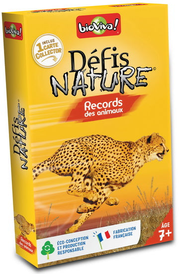 Cartes Défis Nature Records des animaux