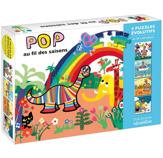 Pop au fil des saisons : 4 puzzles évolutifs