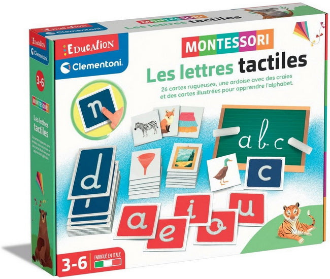 Montessori les lettres tactiles