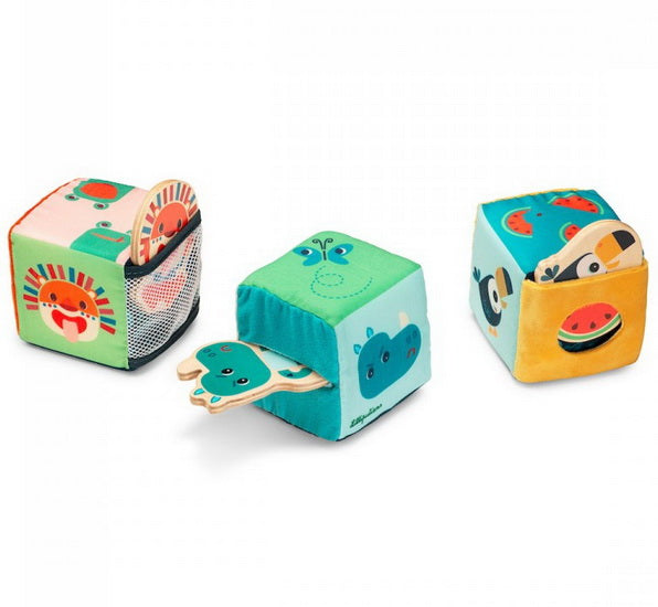 Jungle jeu de cubes cache-cache