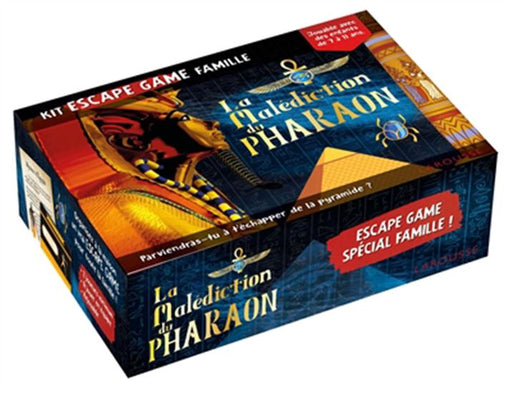 Malédiction du pharaon : kit escape game famille(La) Cof.