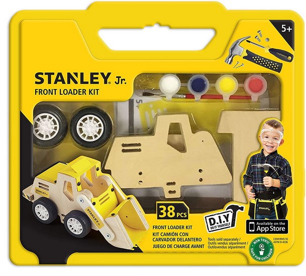 Ensemble construction en bois chargeuse frontale