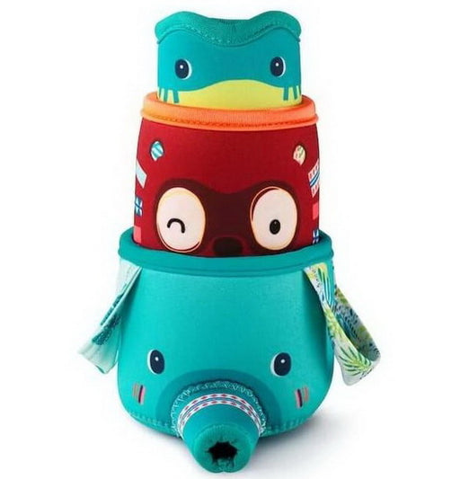 3 gobelets de bain jungle