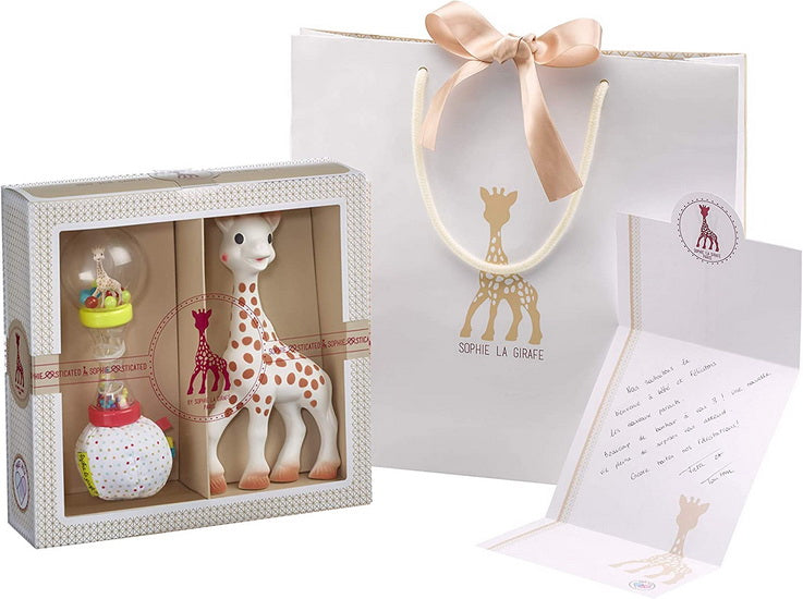 Coffret cadeau maracas Sophie la girafe
