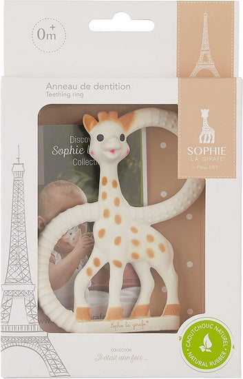 Coffret naissance prêt à offrir Sophie la girafe et Hochet billes et tissus