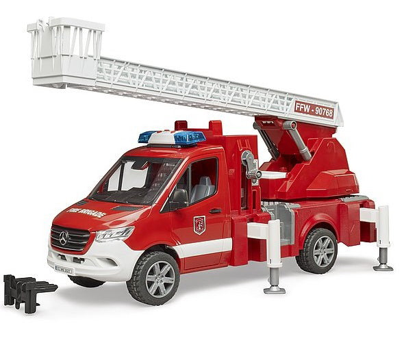 MB Sprinter échelle de pompier sons et lumière avec pompe à eau