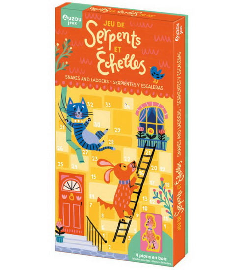 Jeu de serpents et échelles : Snakes and ladders - Serpientes y escaleras Cof.