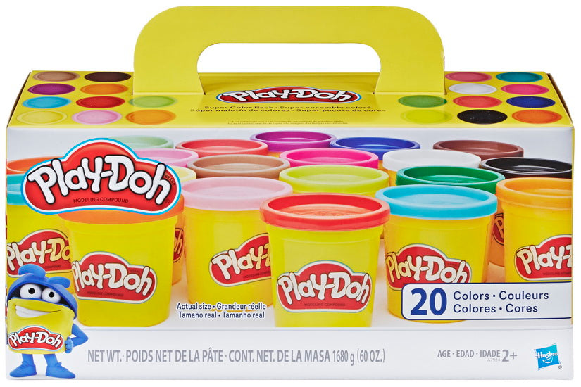 Super ensemble coloré 20 pots pâte à modeler