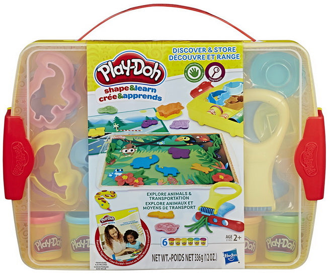 Ensemble pâte à modeler avec coffret de rangement