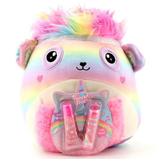 Coussin Chat licorne avec baumes à lèvres