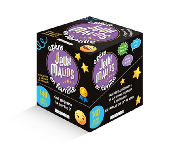 Apéro jeux malins en famille : 140 défis festifs Cof. N. éd.