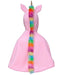 Cape licorne rose 3-4 ans
