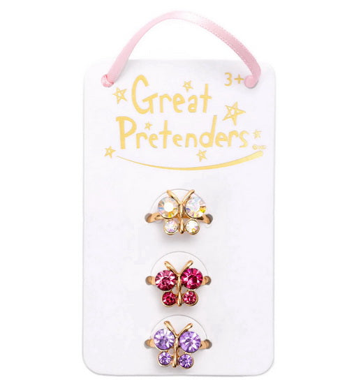 Bague papillon pierres précieuses 3 AS