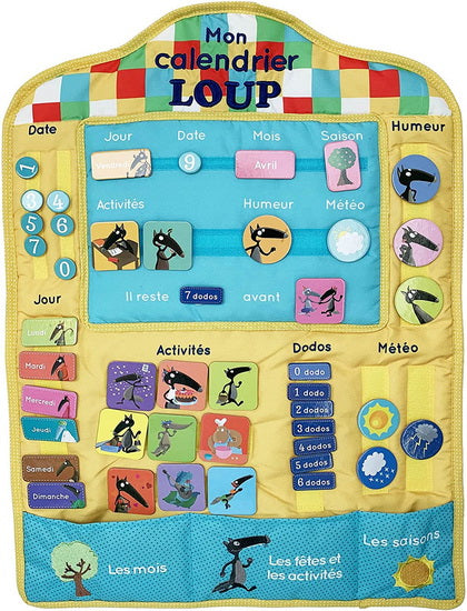Mon calendrier en tissu loup N. éd.
