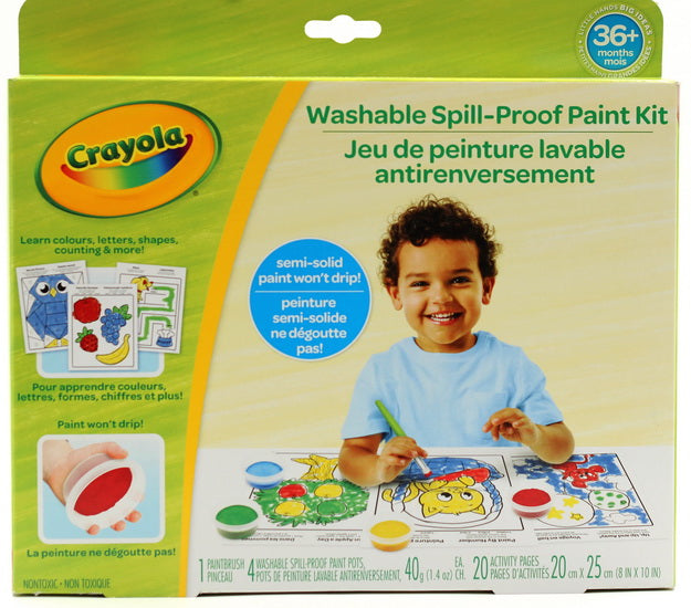 Trousse de peinture lavable antirenversement