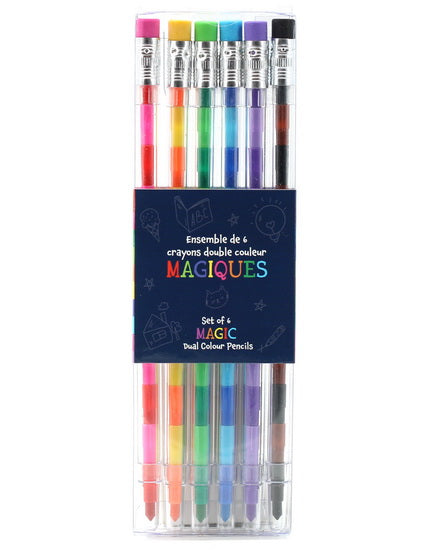 Ens. 6 crayons magiques à colorier