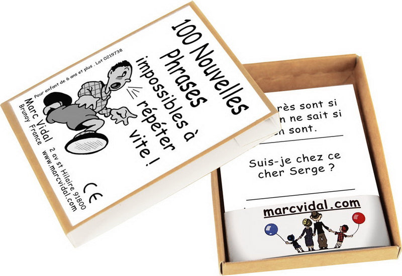 100 nouvelles phrases impossibles à répéter vite
