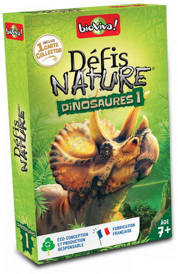 Cartes Défis Nature Dinosaures 1 vert
