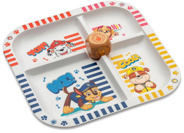 Assiette d'apprentissage avec dé Pat Patrouille