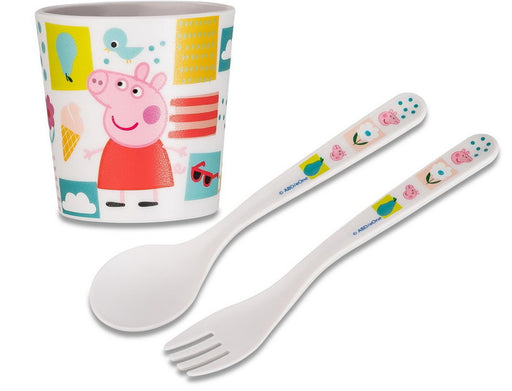 Ensemble verre et ustensiles Peppa Pig