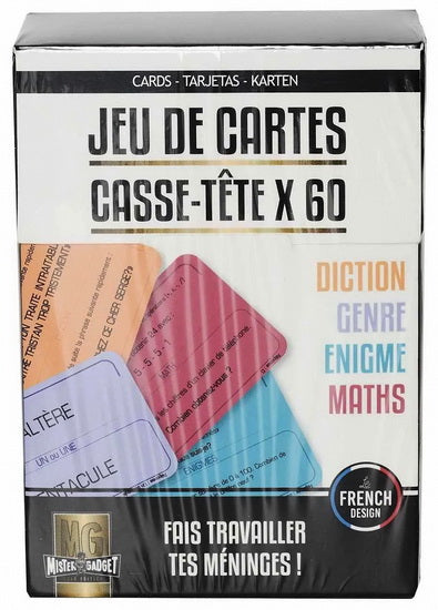 Jeu de cartes casses-têtes