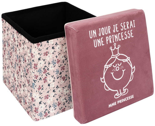 Coffre pouf pliable Mme. Princesse