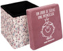 Coffre pouf pliable Mme. Princesse