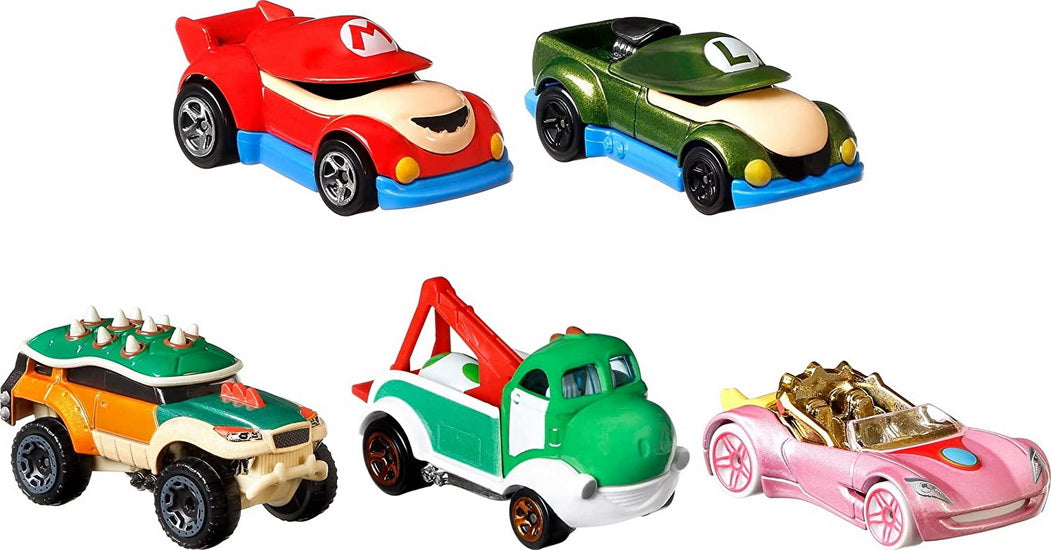 Hot Wheels Coffret véhicules Super Mario