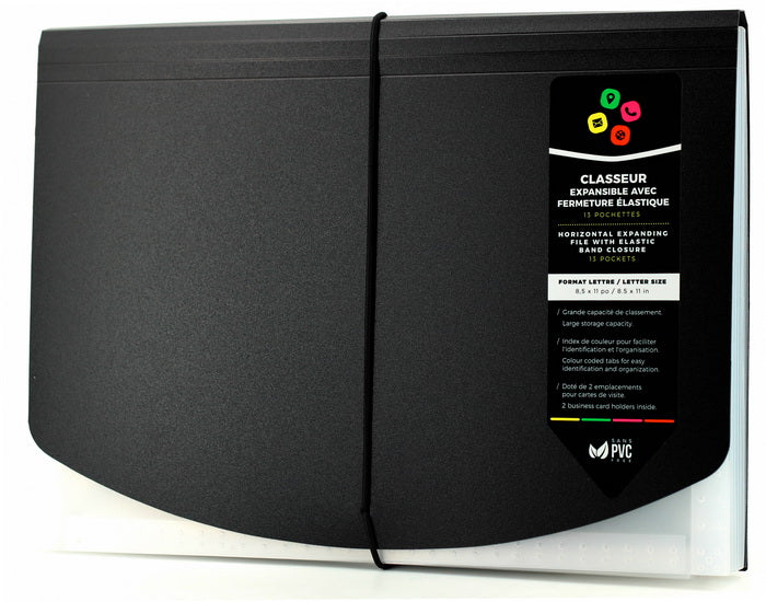 Classeur 13 pochettes noir