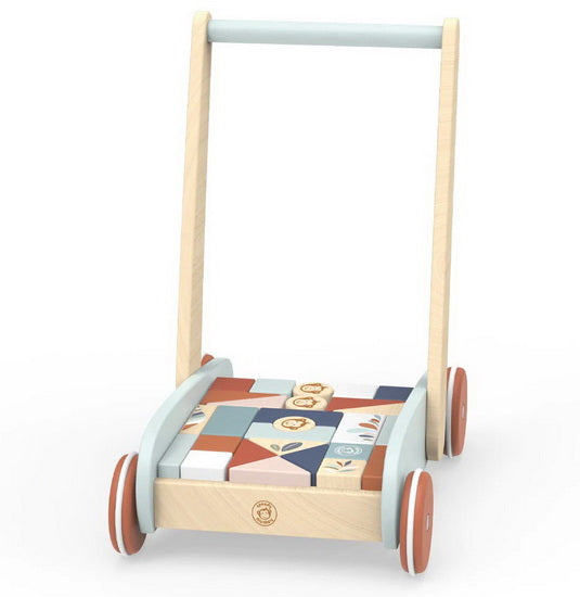 Marcheur et 27 blocs en bois