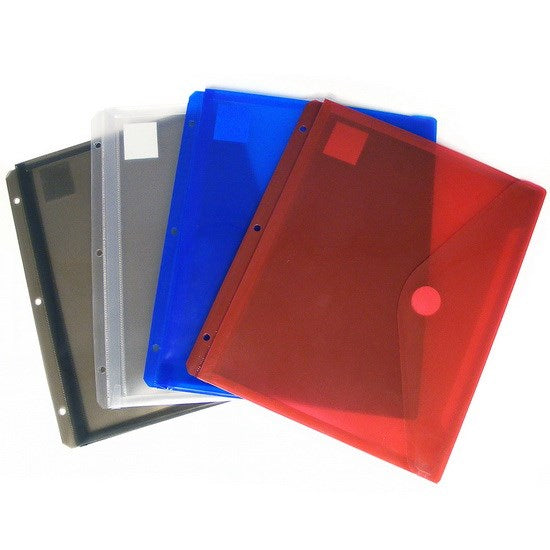 Enveloppe de plastique expansible perforée 4AS