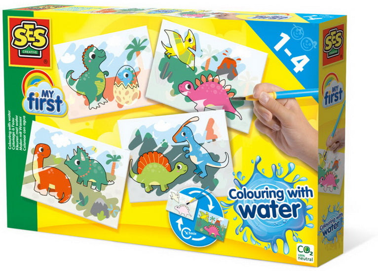 Coloriage à l’eau Dinos