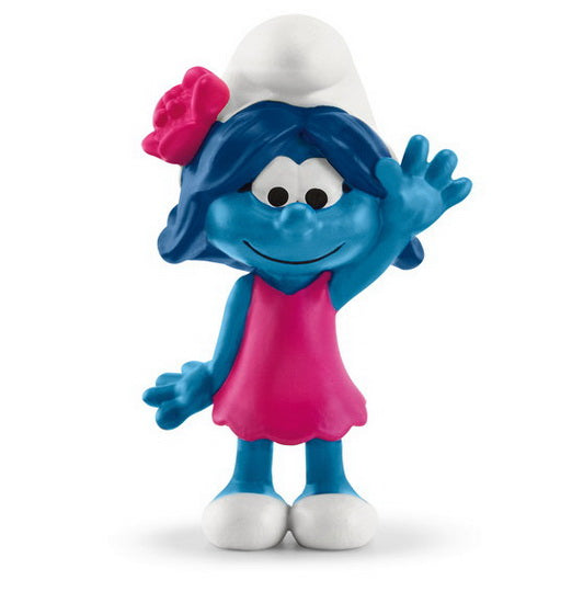 Figurine Schtroumpfette avec une fleur