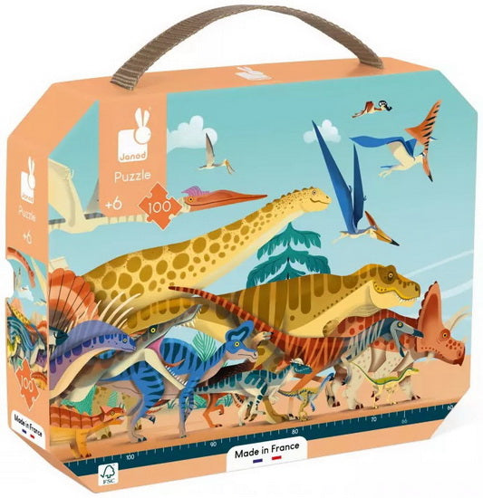 Casse-tête panoramique dinosaures 100 mcx