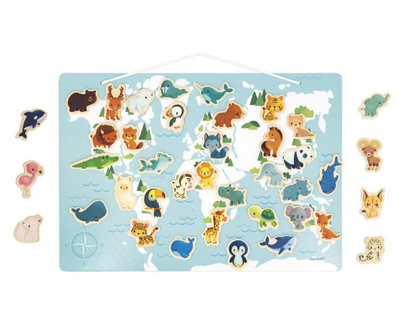Carte du monde magnétique Minikids
