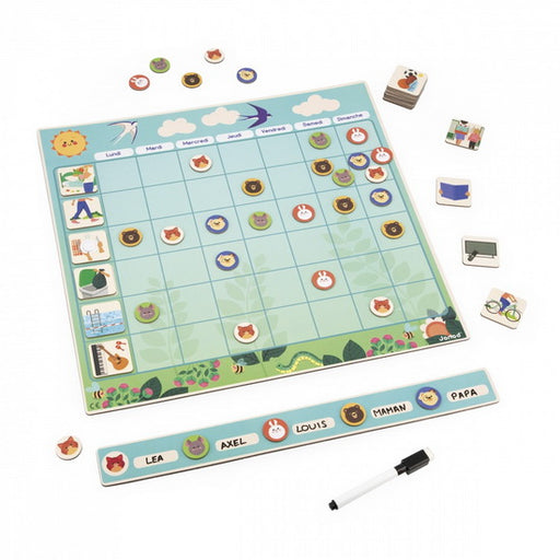 Tableau d'organisation de la semaine