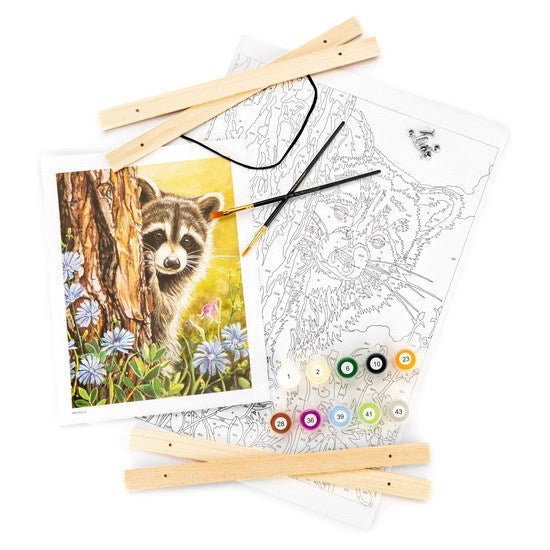 Peinture à numéro sur canvas Admirateur Secret