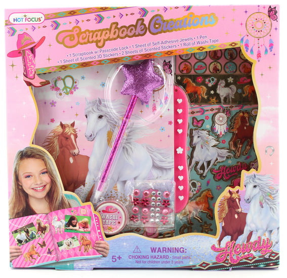 Ens. Création scrapbook Chevaux