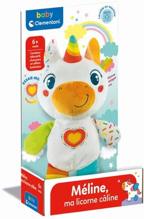 Peluche bébé licorne