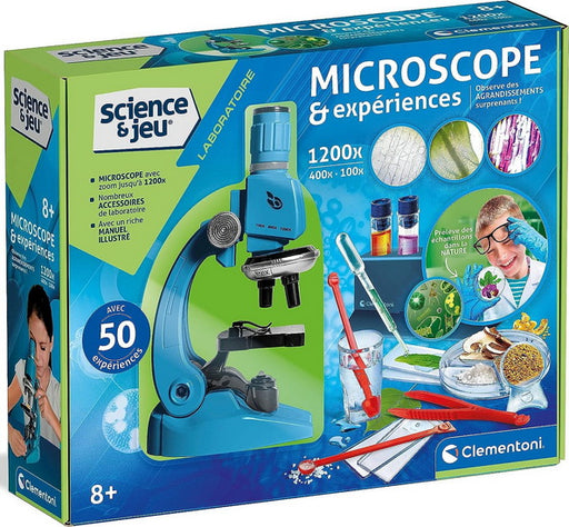Cadeaux de Noël Flywake Haute définition 1200 fois Microscope Jouet  Expérience scientifique pour enfants Jouets éducatifs jouets pour enfants  jouets pour bébés 