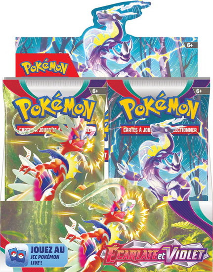 Cahier Pokémon + 1 booster Pokémon Ecarlate et Violet Asmodée : King Jouet,  Cartes à collectionner Asmodée - Jeux de société